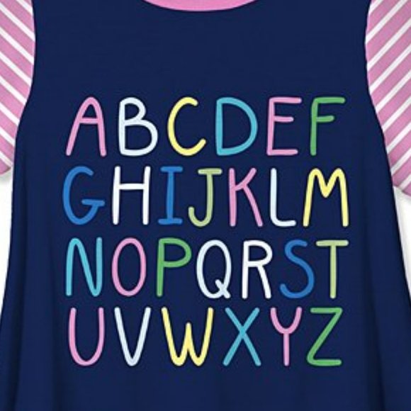 SUNSHINE SWING GIRL'S ALPHABET DRESS SIZE 4 - Picture 2 of 3